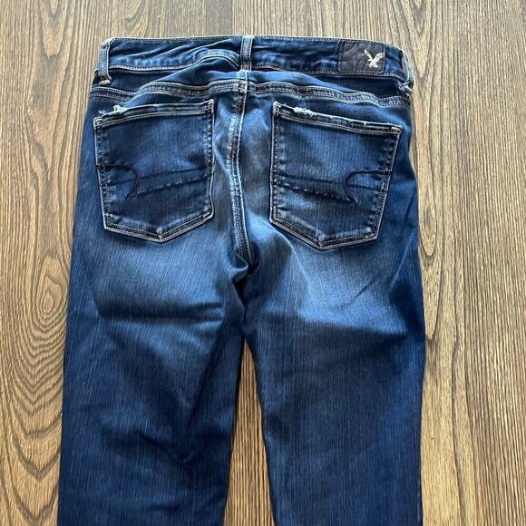 American Eagle High-Rise Jegging Jeans Super Stretch Medium Wash Blue Size 4 - Picture 11 of 11